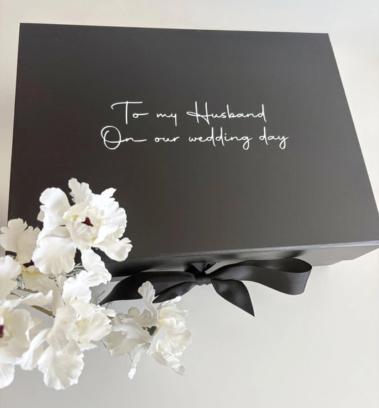 To my Husband on Wedding day gift box
